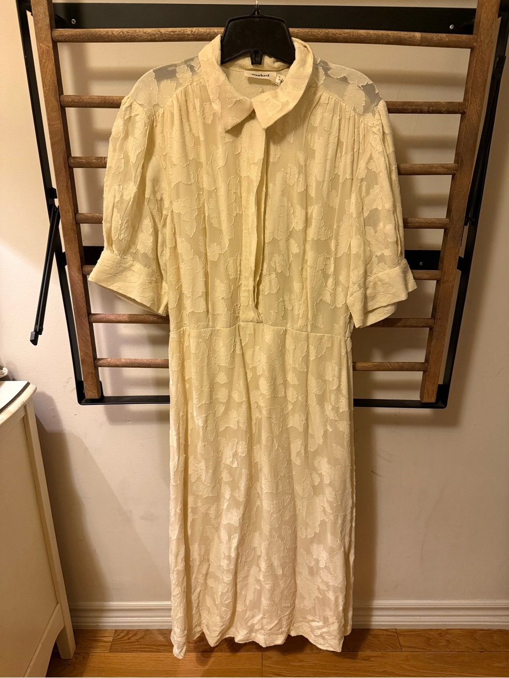 Soaked in Luxury - White Lace Midi Dress